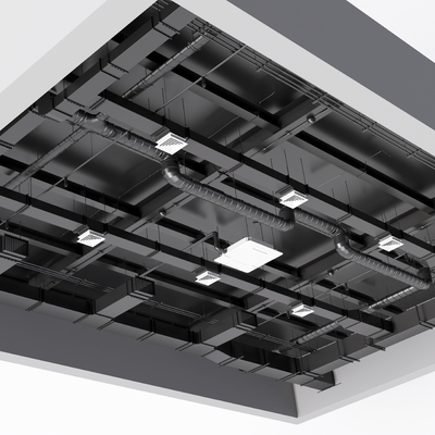 Industrial air conditioning duct ceiling