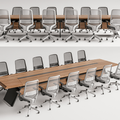 Modern Conference Table and Chair