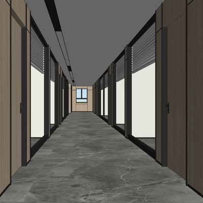 Modern Company Corridor Away