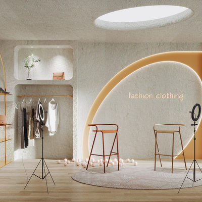 Modern clothing store studio