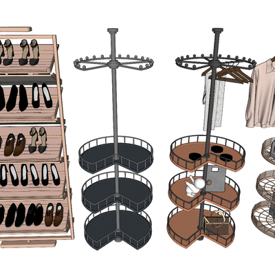 Modern Rotating Hanger Shoe Rack