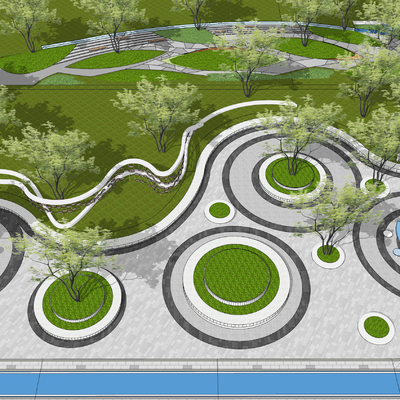 Modern Pocket Park