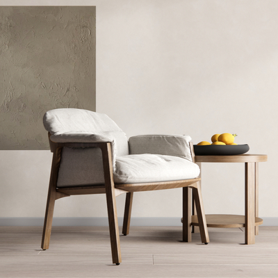 Nordic Fabric Lounge Chair