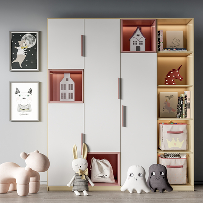 Modern children's decorative cabinet