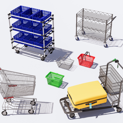 Modern supermarket shopping cart