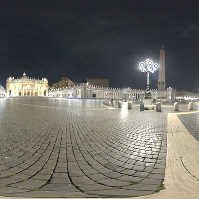 Night view of St. Peter's Square