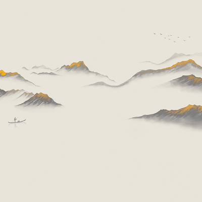 New Chinese Landscape Wallpaper