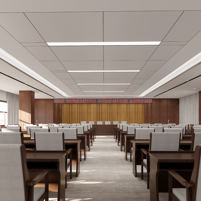 Modern conference room report hall