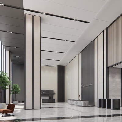 Modern Office Building Lobby