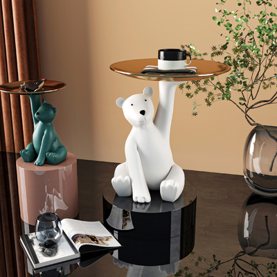 Modern Creative Bear Tray Decorative Ornaments