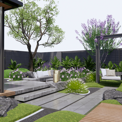 Modern Courtyard Garden