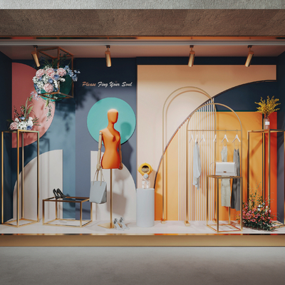 Modern Clothing Store Window