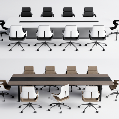 Modern Conference Table and Chair