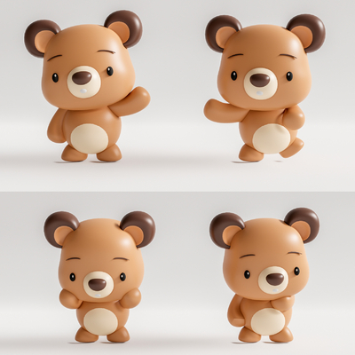 Modern Bear Doll