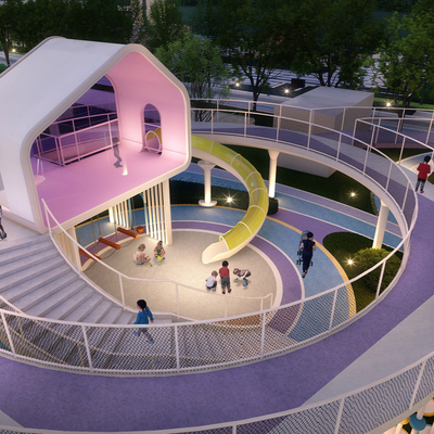 Modern Children's Activity Zone Experience Park