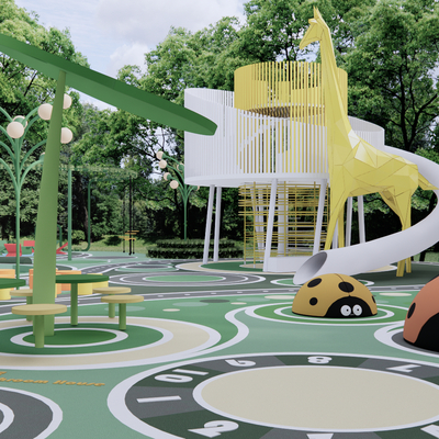 Modern Children's Activity Area Landscape