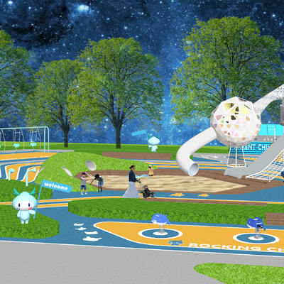 Modern Children's Activity Area Landscape