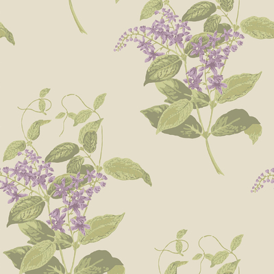 New Chinese Plant Printing Wallpaper