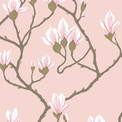 Chinese branch printing wallpaper