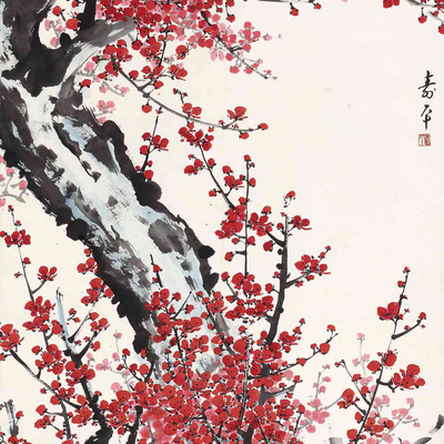 ink plum blossom