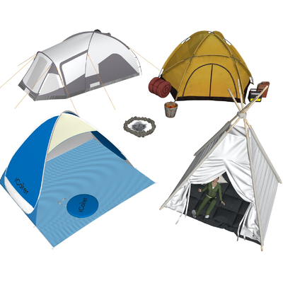 Modern camping tent