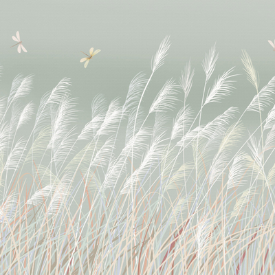 Reed Landscape Wallpaper