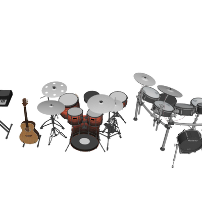 Modern musical instrument drum set