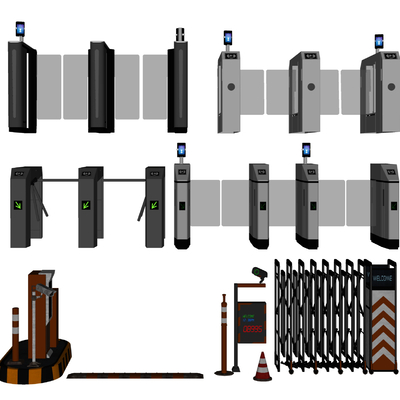 Modern face recognition machine gate