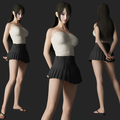 Modern Sexy Shorts Beauty Characters