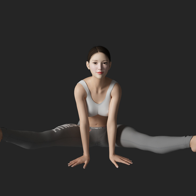 Modern Yoga Beauty Characters