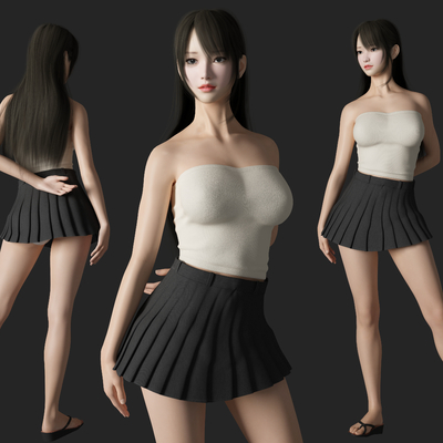 Modern Sexy Shorts Beauty Characters