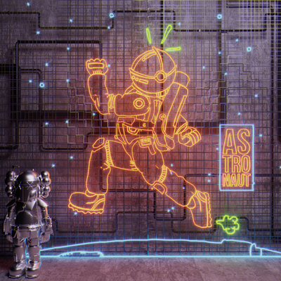 Modern Astronaut Neon