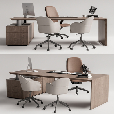 modern office desk and chair