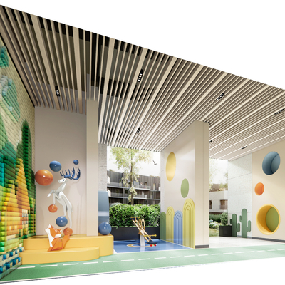 Modern kindergarten children's entertainment area