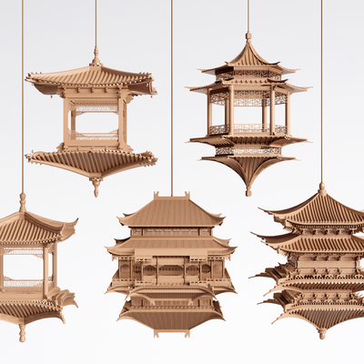 New Chinese Ancient Architecture Hanging Ornaments