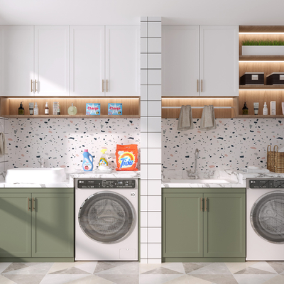 Modern Laundry Cabinet