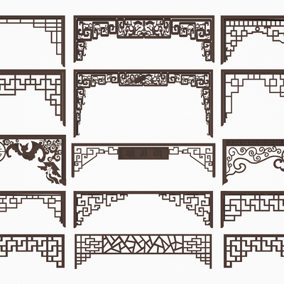 Neo-Chinese Style lattice