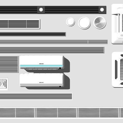 Modern air conditioning outlet