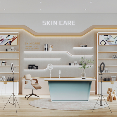 Modern cosmetics store studio