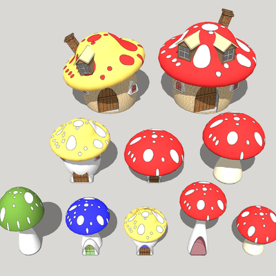 Modern Fun Mushroom House