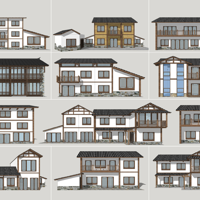 Chinese-style rural residential buildings