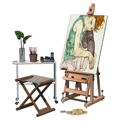 Modern Art Easel Sketchpad