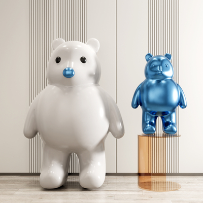 Modern White Bear Art Toy