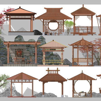 Chinese-style pavilion