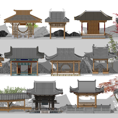 Chinese-style pavilion