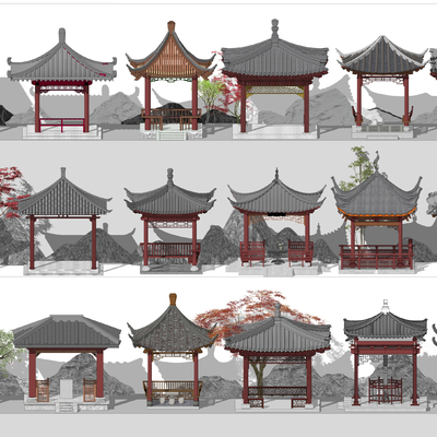 Chinese-style pavilion