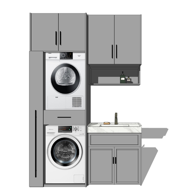 Modern Laundry Cabinet