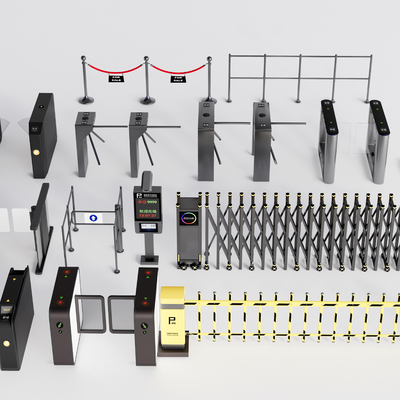 Modern access control machine security entrance