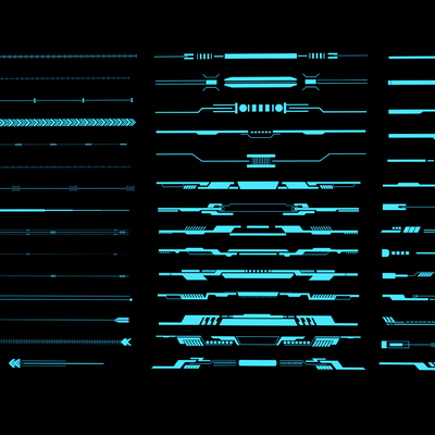 Modern blue technology lines