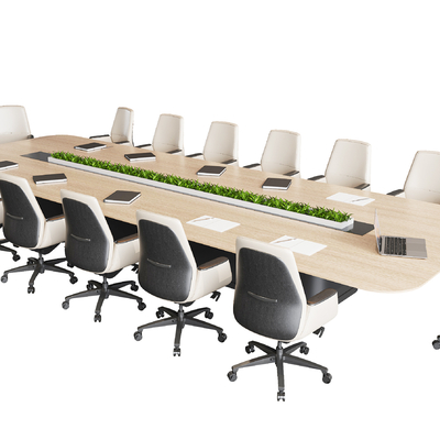 Modern Conference Table and Chair